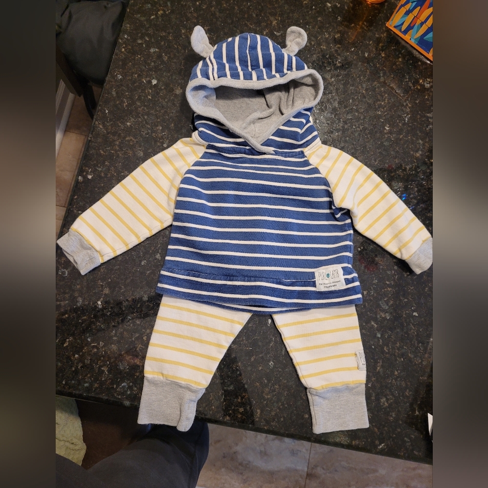 Purl Lamb Hoodie Set size 12/18mo